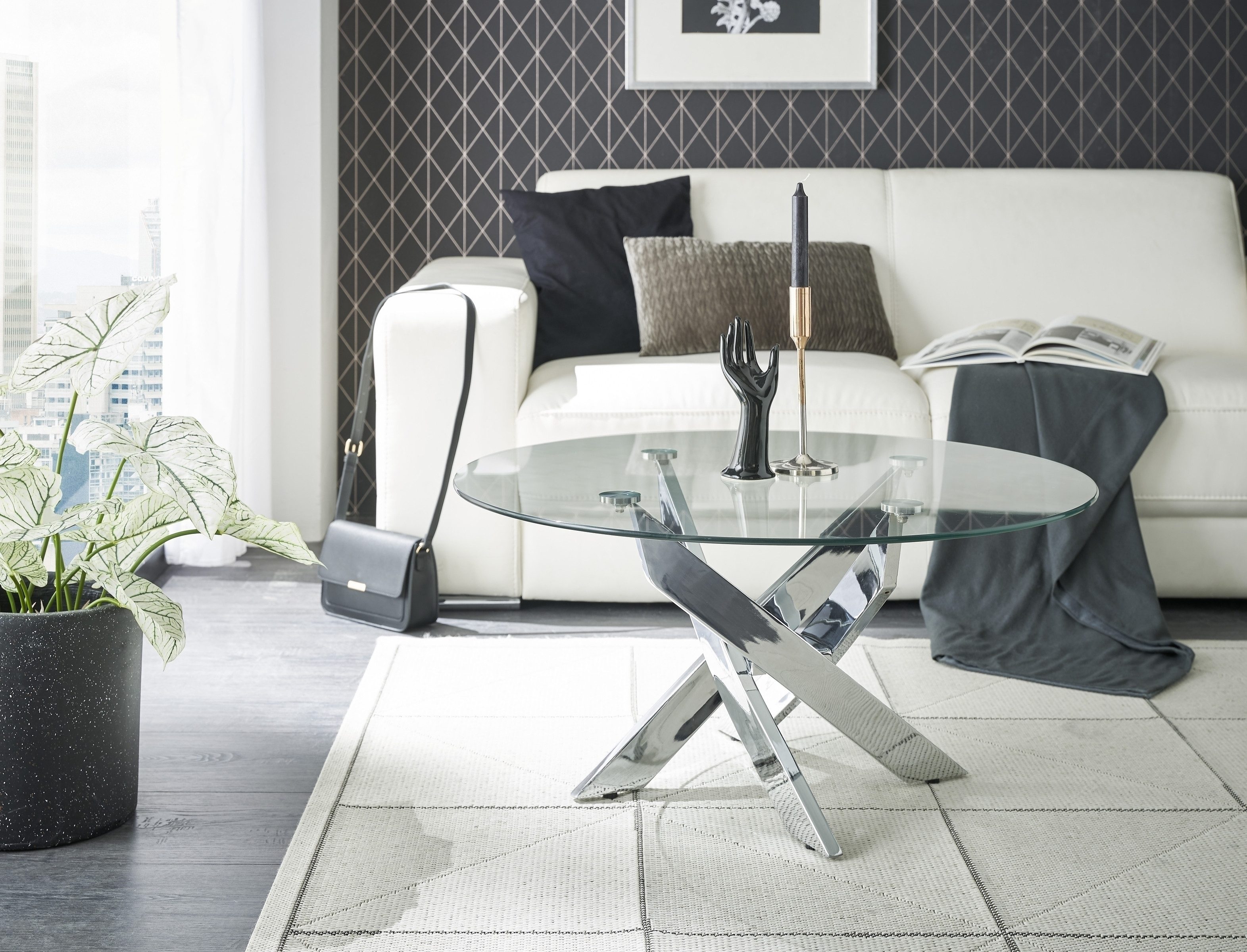 freiraum Couchtisch KOPENHAGEN, in klarglas / günstig online kaufen
