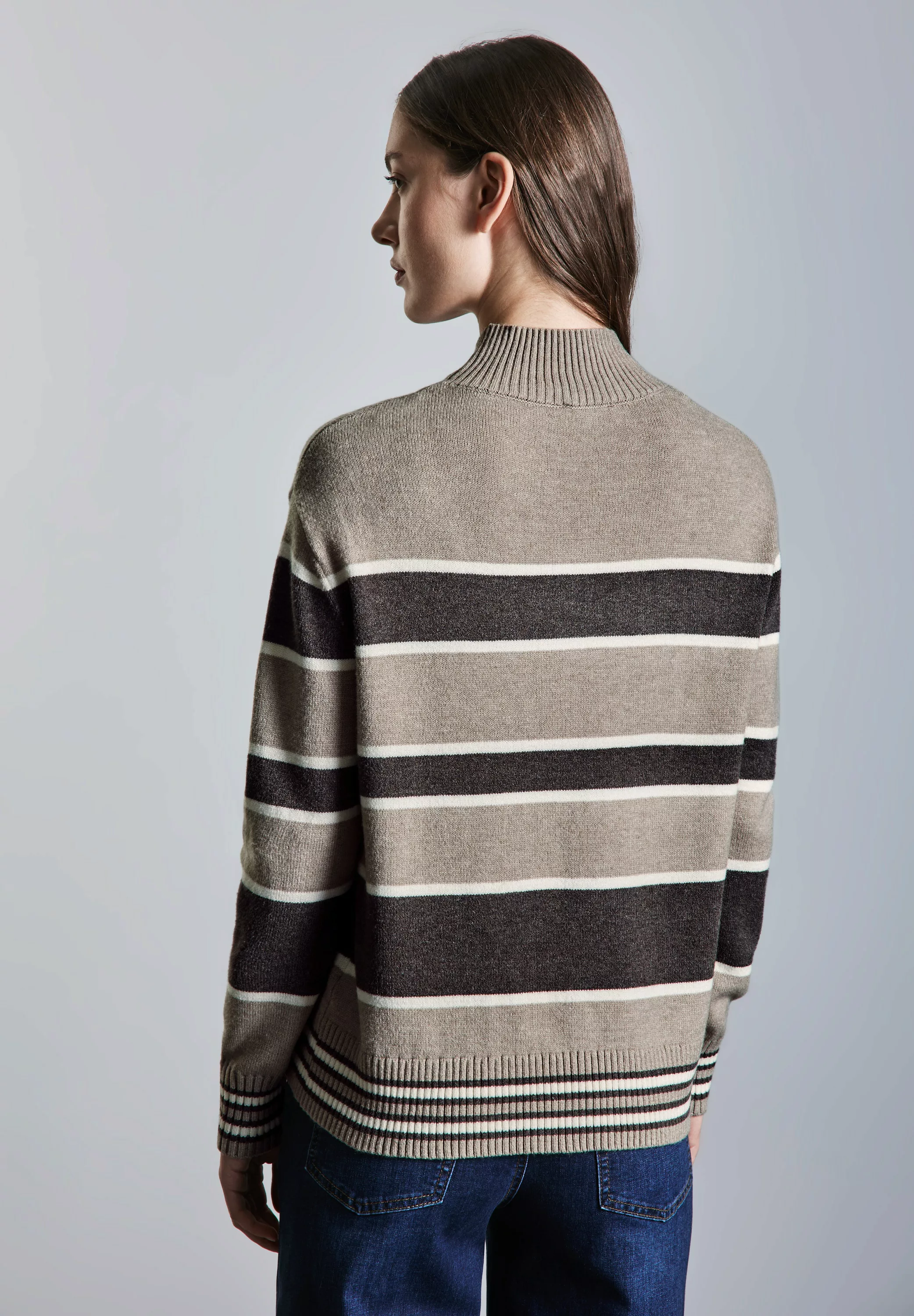 STREET ONE Strickpullover, mit Stehkragen günstig online kaufen