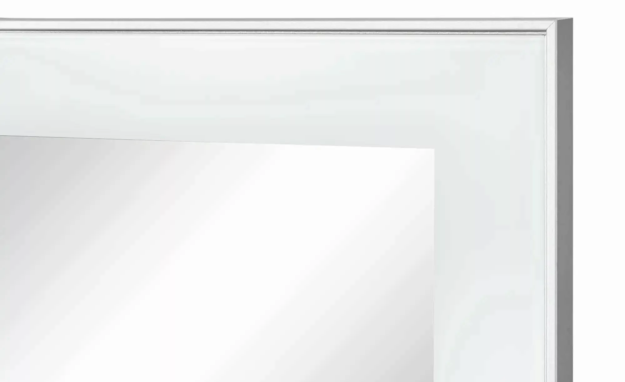 Spiegel 80 x 77 cm Duna ¦ weiß ¦ Glas,Aluminium,Holzwerkstoff ¦ Maße (cm): günstig online kaufen
