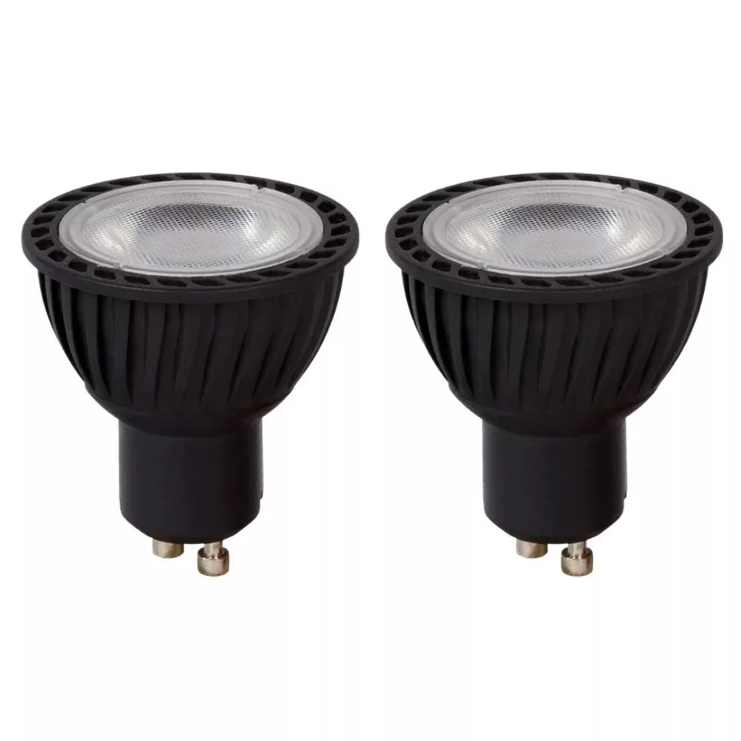 LED Leuchtmittel GU10 Reflektor - PAR16 in Schwarz 5W 320lm 3000K 2er-Pack günstig online kaufen