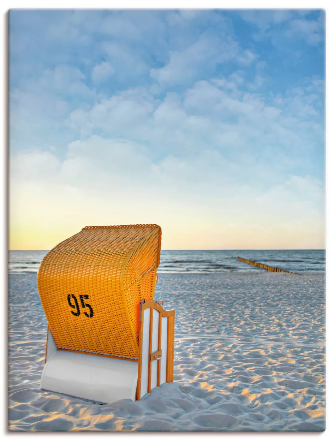 Artland Wandbild "Ostsee7 - Strandkorb", Strand, (1 St.), als Alubild, Outd günstig online kaufen