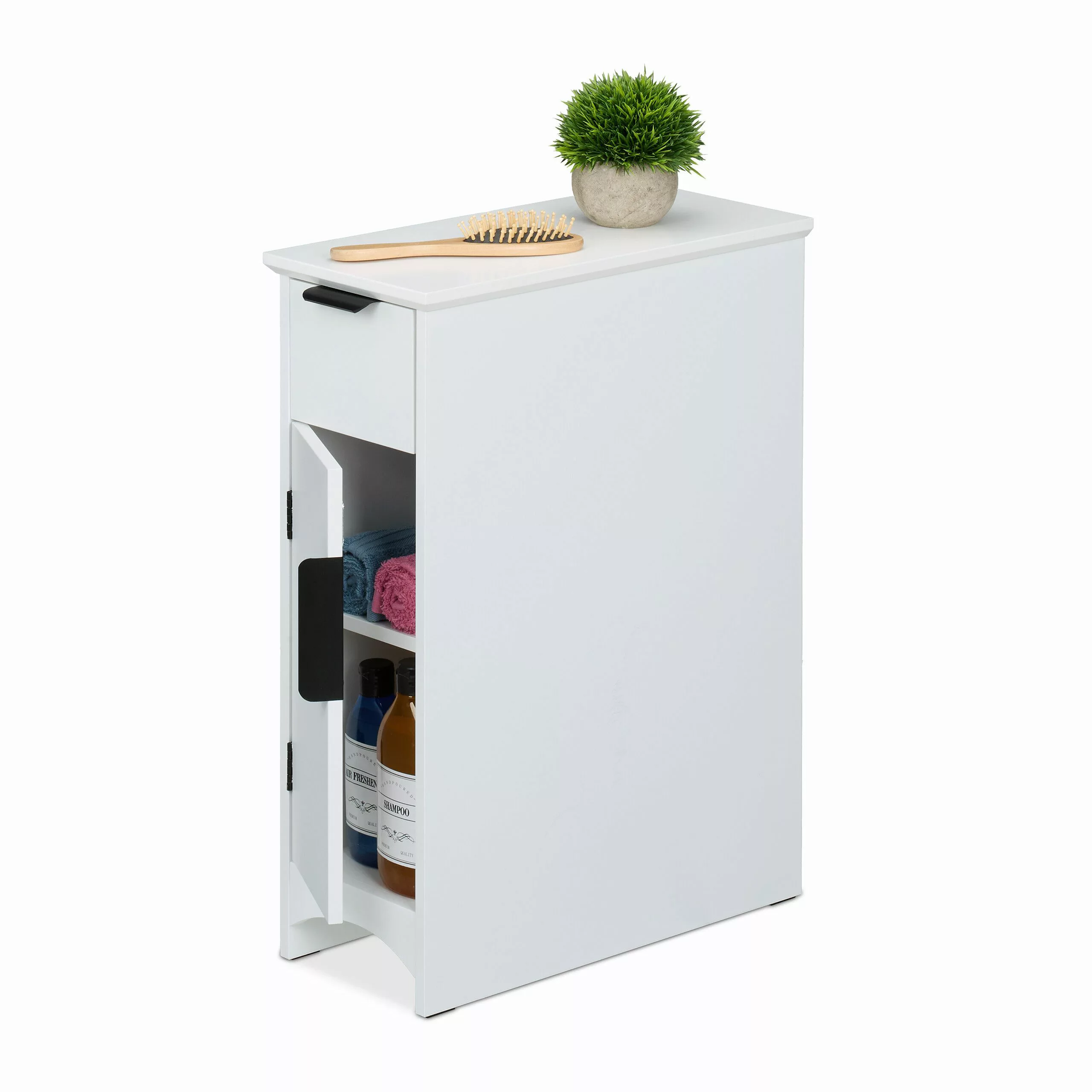 relaxdays Standregal Nischenschrank mit Schublade und günstig online kaufen