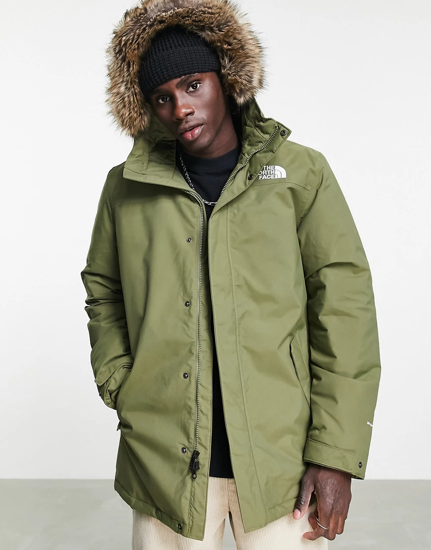 The North Face – Zaneck – Jacke aus recyceltem Material in Grün günstig online kaufen