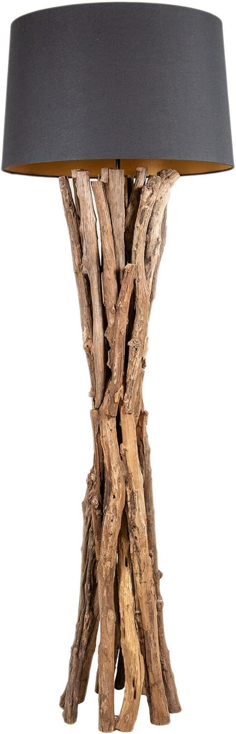 Levandeo® Stehlampe, Stehlampe 150cm Holz Natur günstig online kaufen