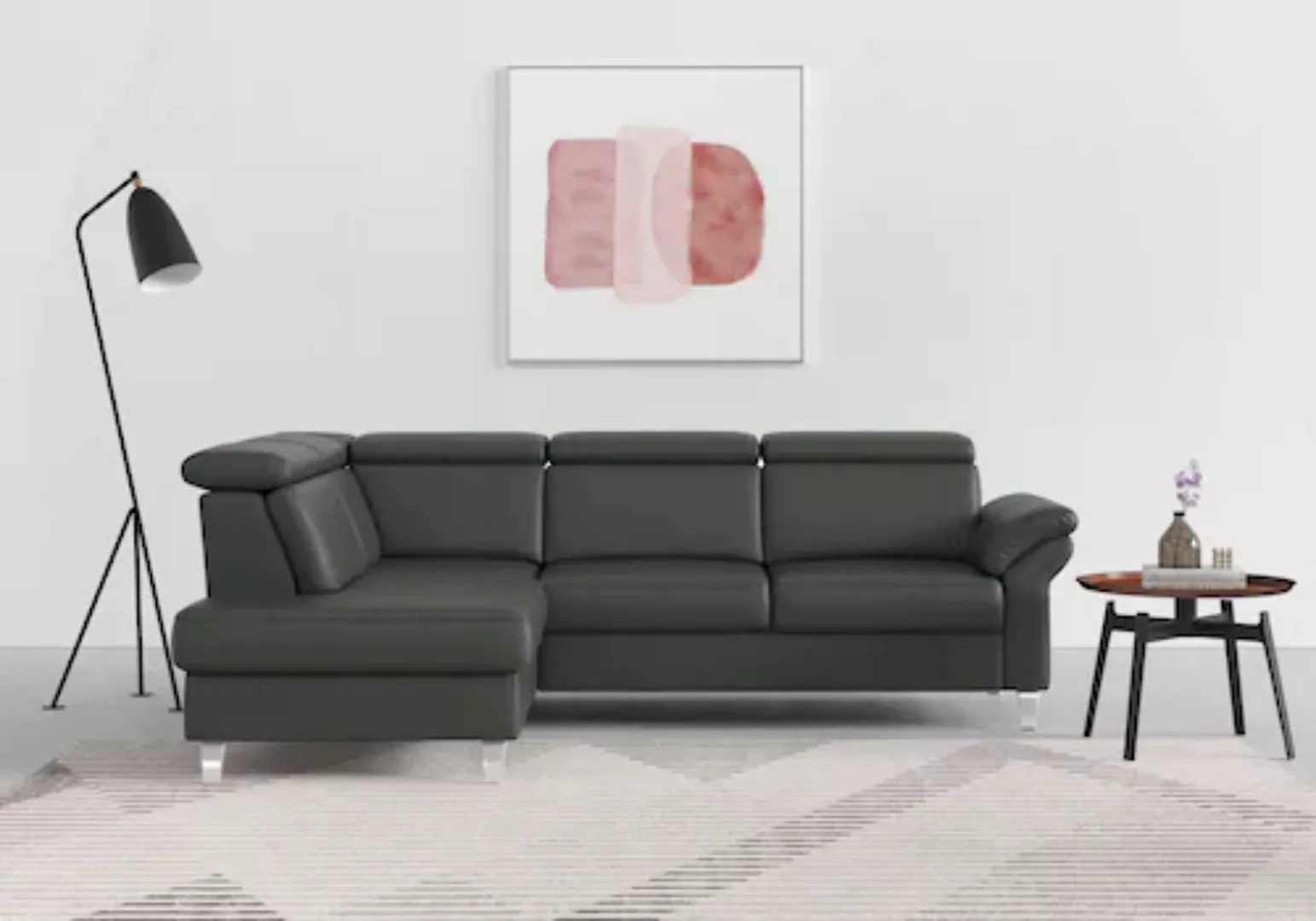 sit&more Ecksofa, inklusive Kopfteilverstellung, wahlweise mit Bettfunktion günstig online kaufen