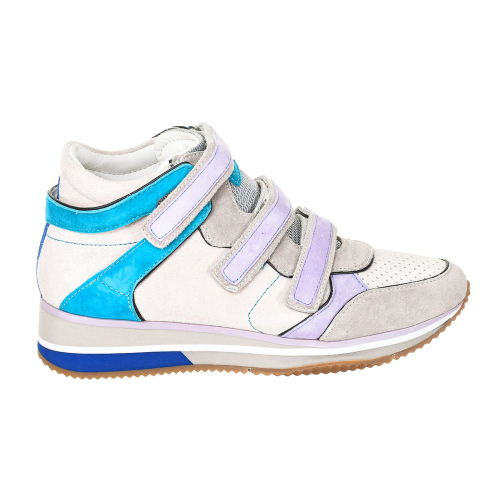 Geox Damen Sneaker Mit Keilabsatz EU 39 White / Grey / Multicolor günstig online kaufen