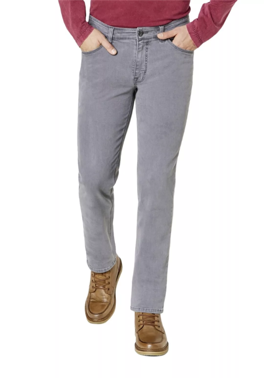 Paddock`s Herren Jeans RANGER PIPE - Slim Fit - Grau - Grey Stone Motion & günstig online kaufen