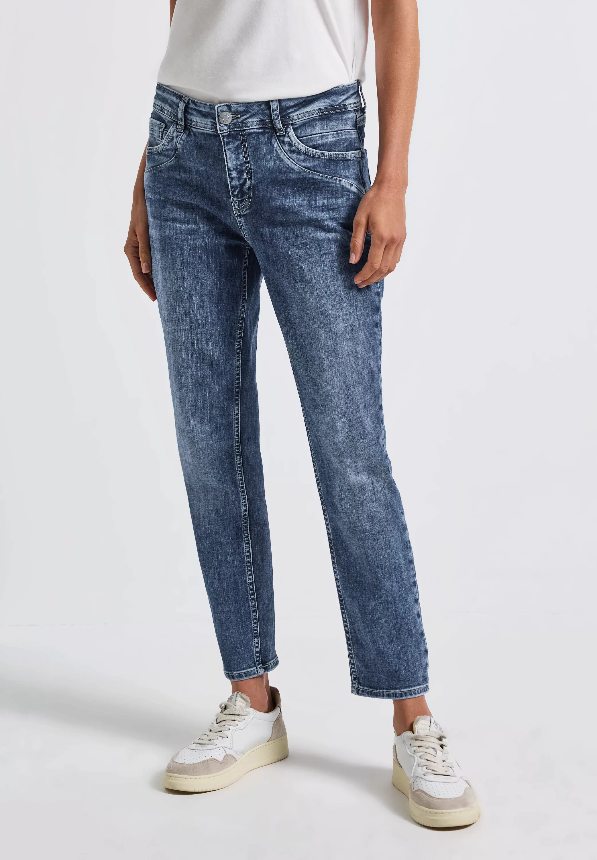 STREET ONE Loose-fit-Jeans, Middle Waist günstig online kaufen