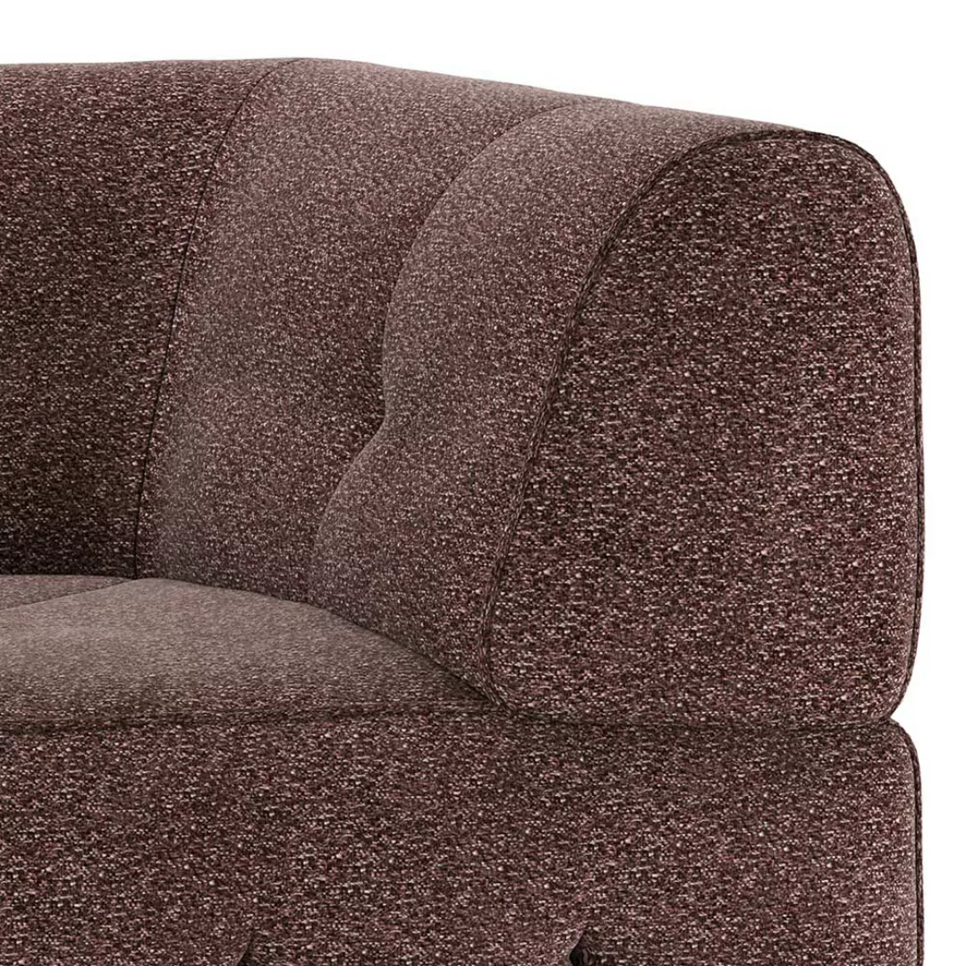 Sofa Ecke Modul in Mauve Strukturstoff 43 cm Sitzhöhe günstig online kaufen