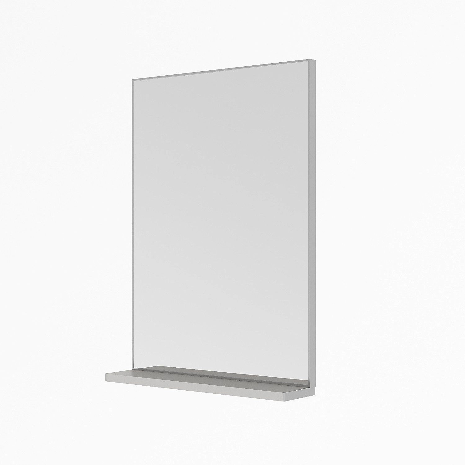 Aquabatos Badspiegel mit Ablage Aluminiumrahmen Silber matt Spiegel Wandspi günstig online kaufen