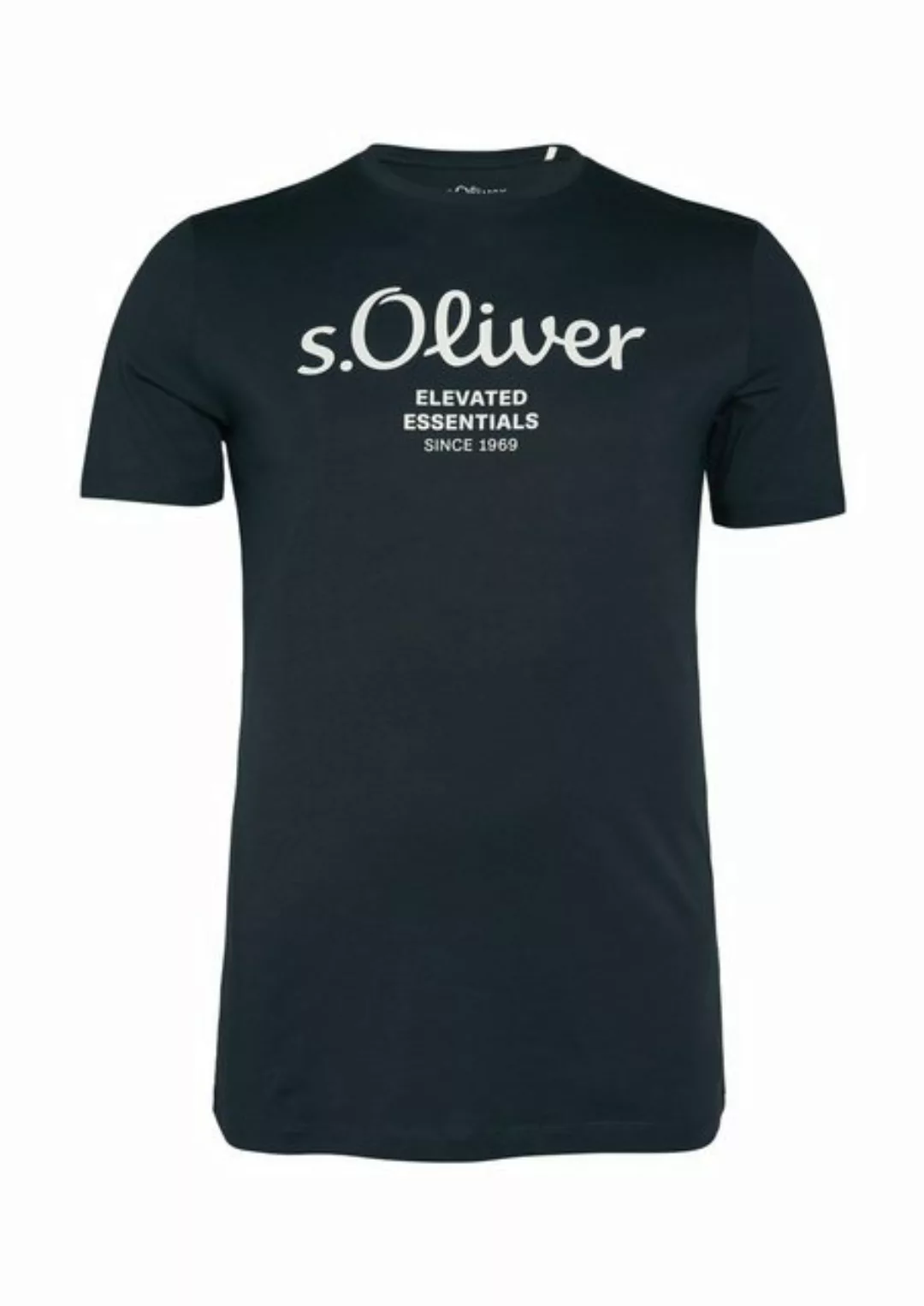 s.Oliver Kurzarmshirt T-Shirt mit Logo-Print günstig online kaufen