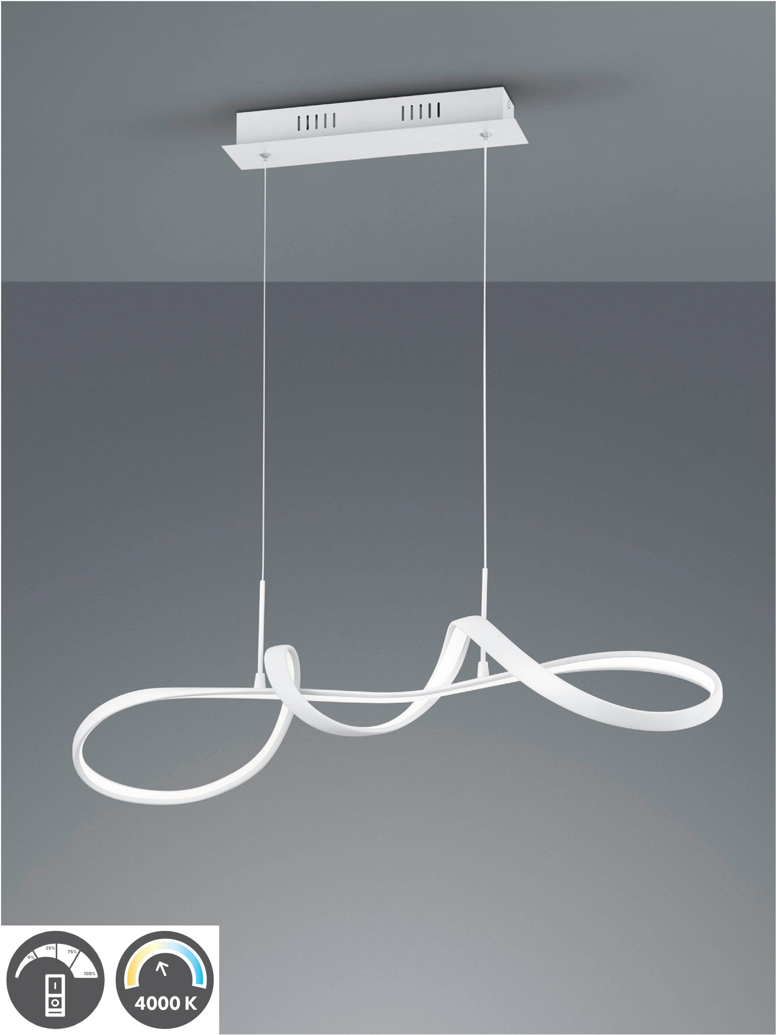 Reality Leuchten LED Pendelleuchte Perugia, Dimmfunktion, günstig online kaufen