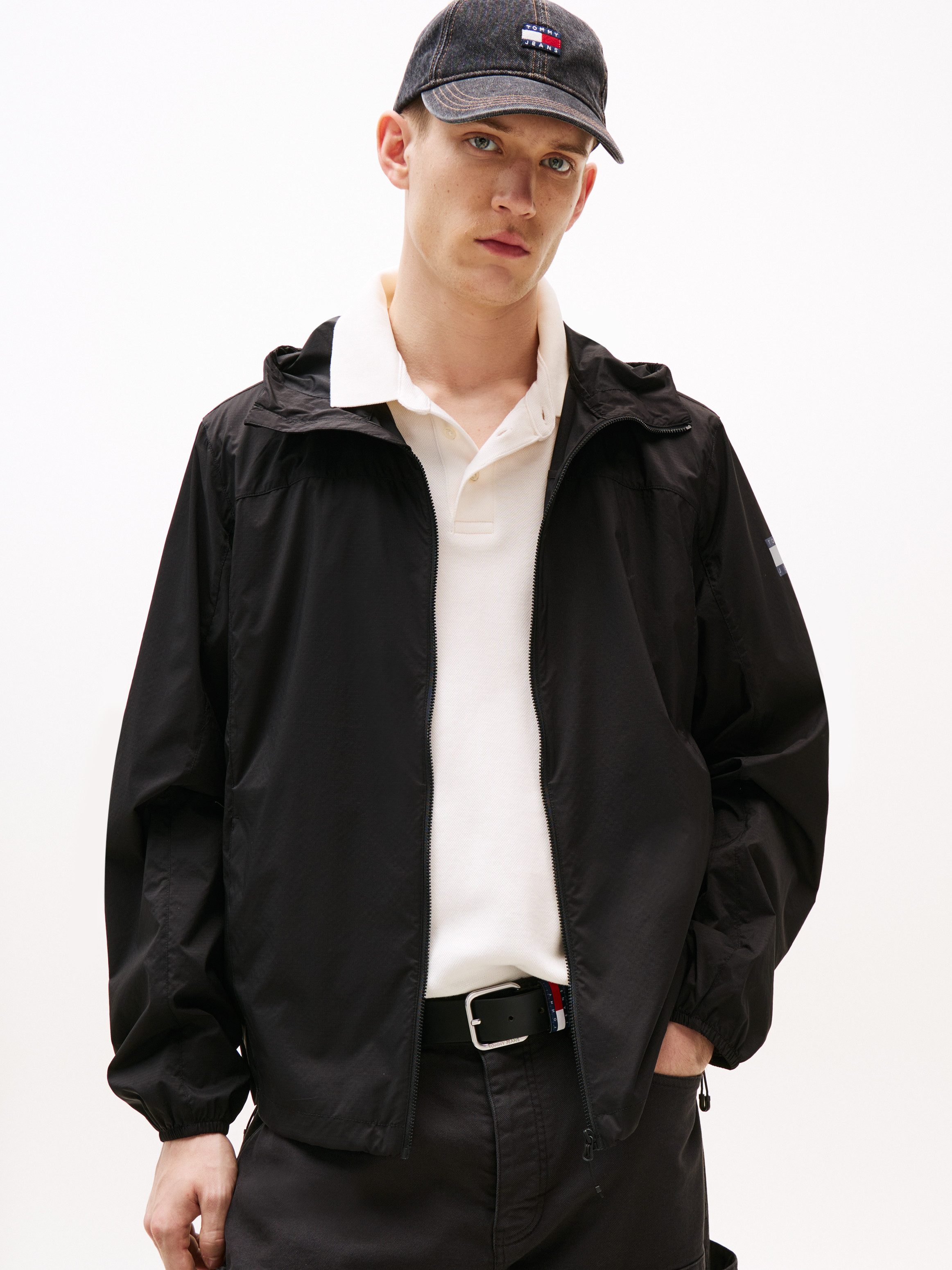 Tommy Jeans Outdoorjacke "TJM OUTDOOR SHELL JACKET EXT", mit Kapuze, Mit Ru günstig online kaufen