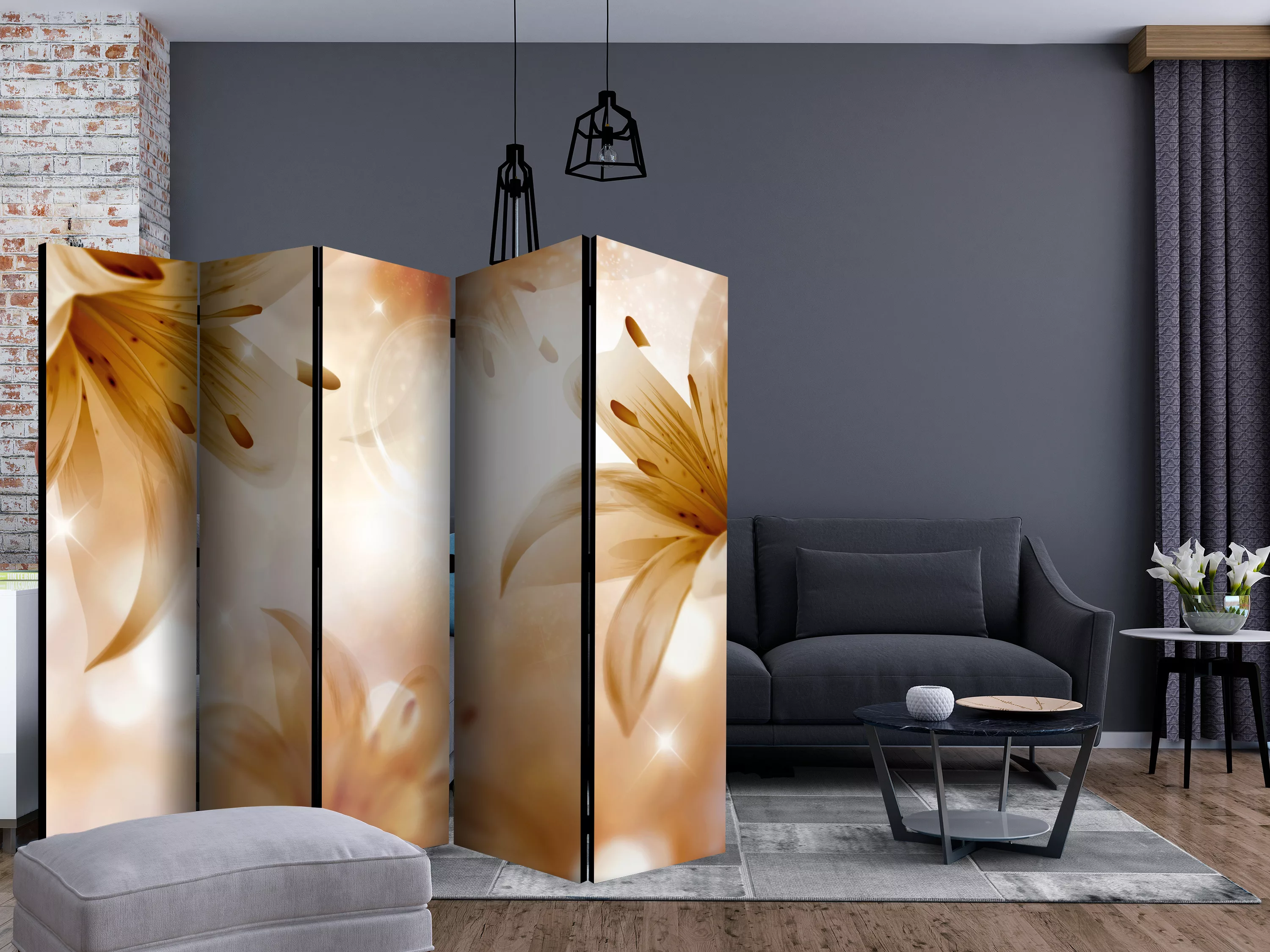 5-teiliges Paravent - Queens Of Summer Ii [room Dividers] günstig online kaufen