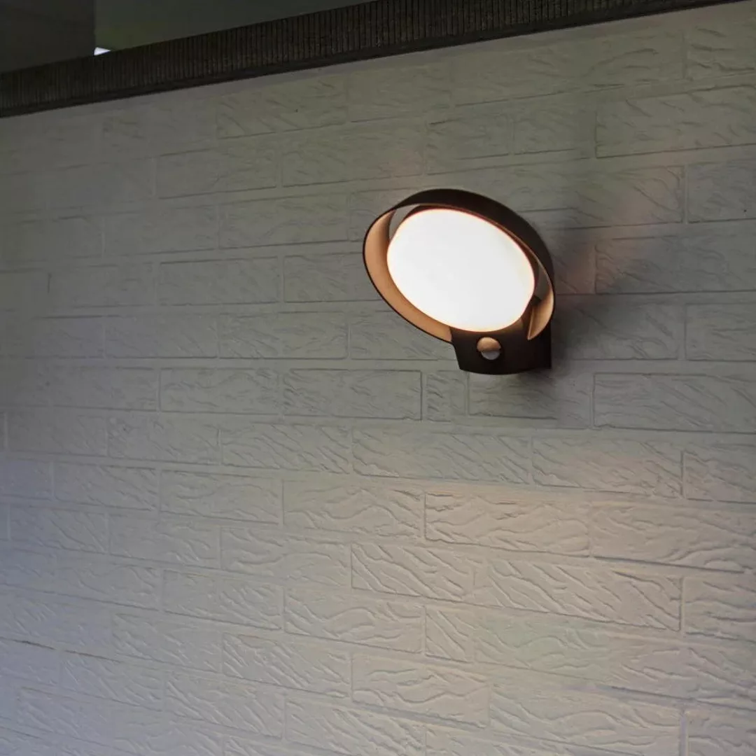 LED-Außenwandleuchte Polo aus Aluguss mit Sensor günstig online kaufen