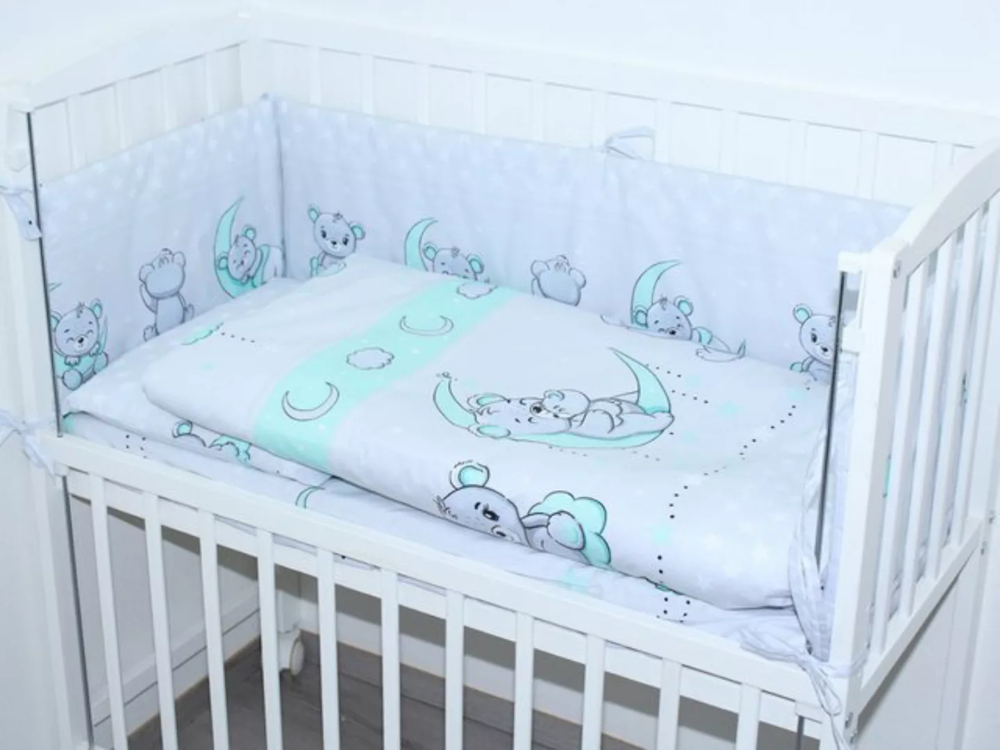 Primawela Beistellbett Baby Bettwäsche für Beistellbett mit Nestchen Spannb günstig online kaufen