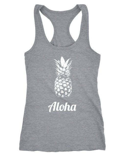 MoonWorks Tanktop Damen Tanktop Aloha Ananans Pineapple Racerback günstig online kaufen