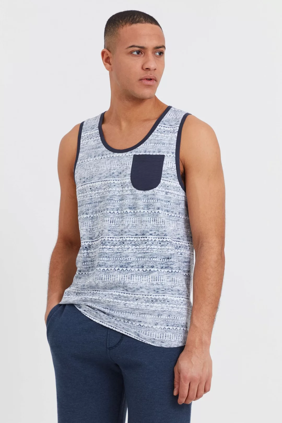 !Solid Tanktop SDImbre ärmelloses Shirt mit Inka Print günstig online kaufen