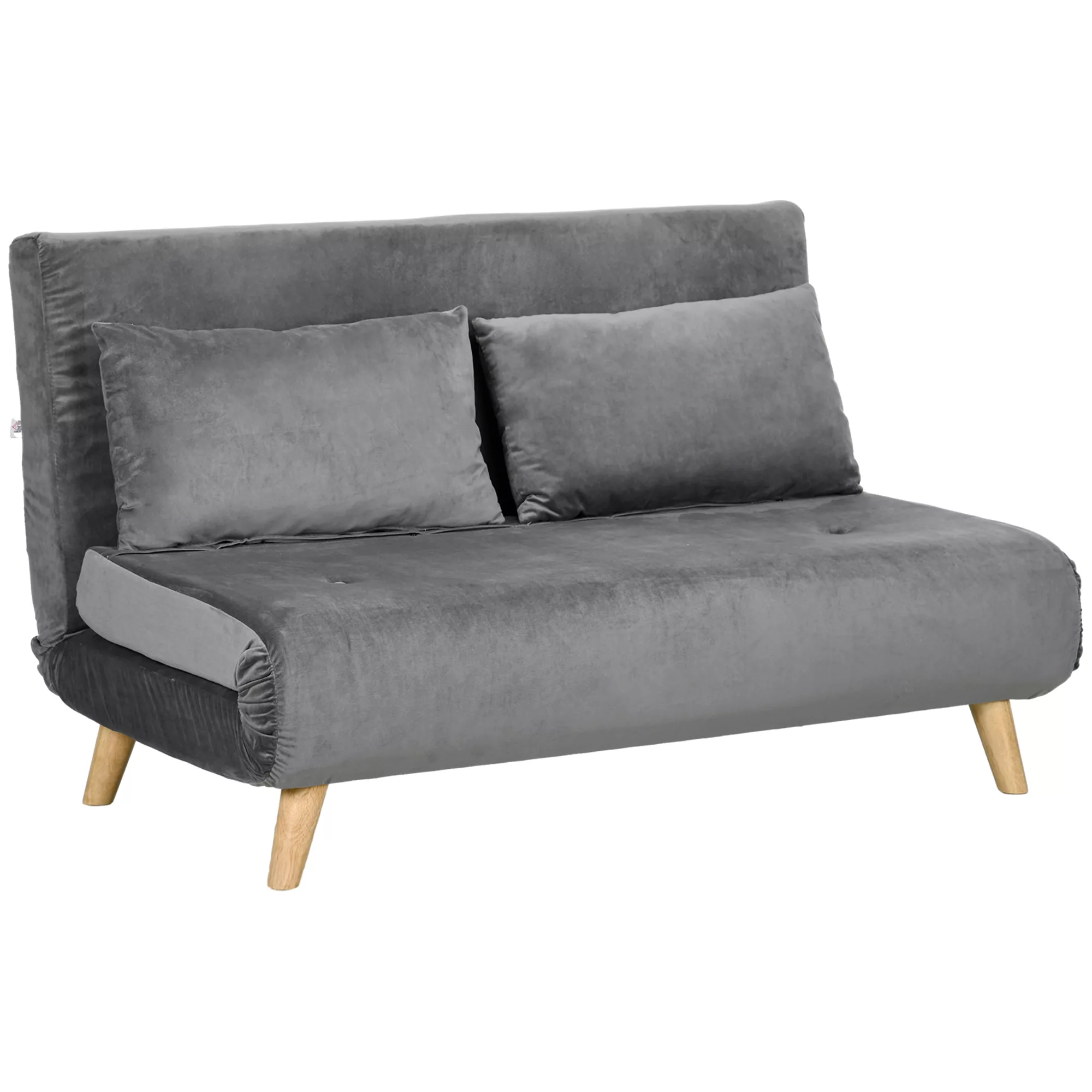 HOMCOM Schlafsofa 2-Sitzer mit Bettfunktion, klappbares Sofa mit verstellba günstig online kaufen