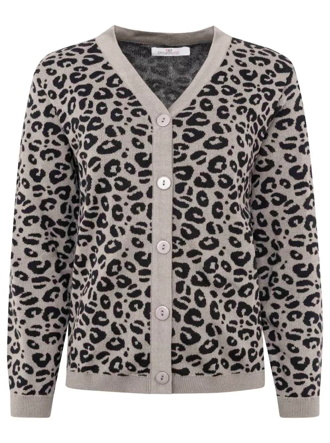 Zwillingsherz Strickjacke ""Gestrickter-Leo"", mit Knöpfen, mit Leomuster a günstig online kaufen