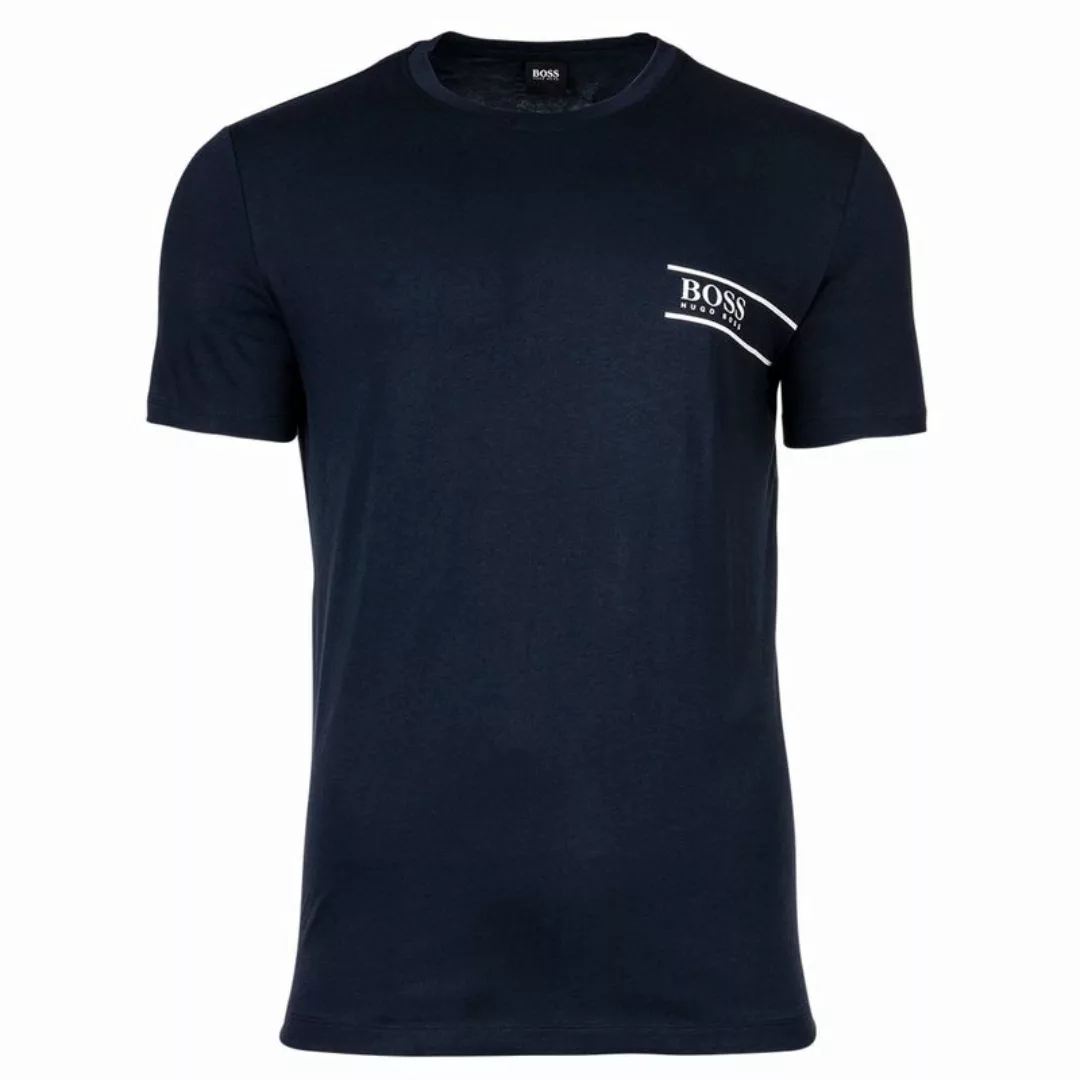 HUGO BOSS Herren T-Shirt - Rundhals, Pure Cotton, Logo Dunkelblau 2 2XL günstig online kaufen