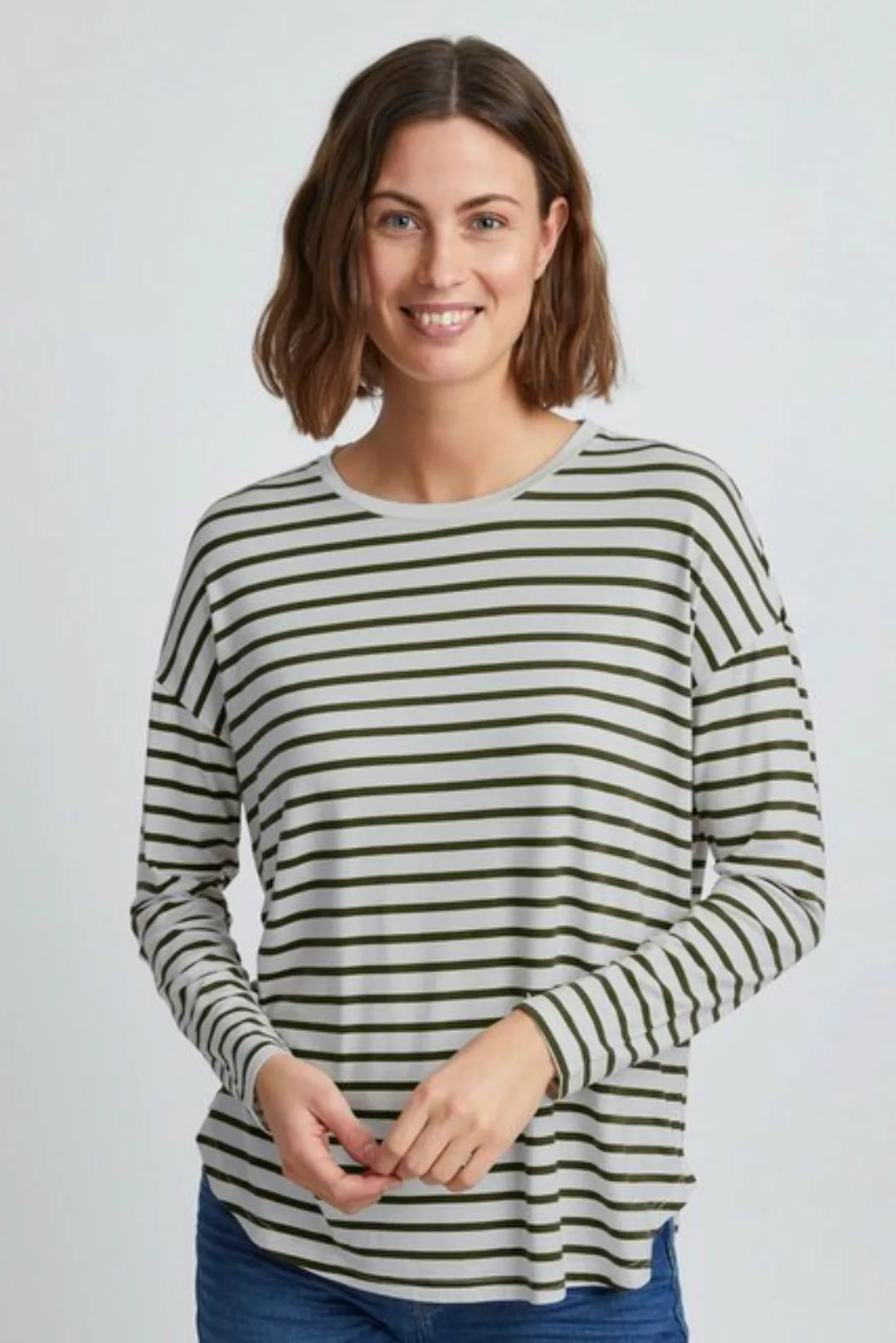 fransa Langarmshirt Fransa FREMFLORAL 3 T-Shirt - 20610262 günstig online kaufen