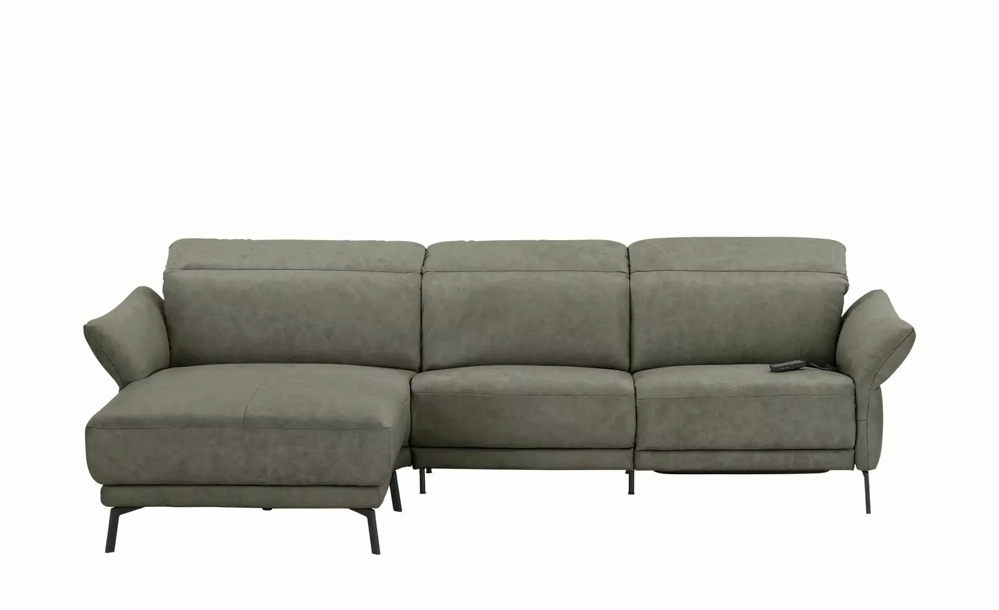 Wohnwert Ecksofa Leder Bellana ¦ grün ¦ Maße (cm): B: 291 H: 101 T: 176.0 P günstig online kaufen