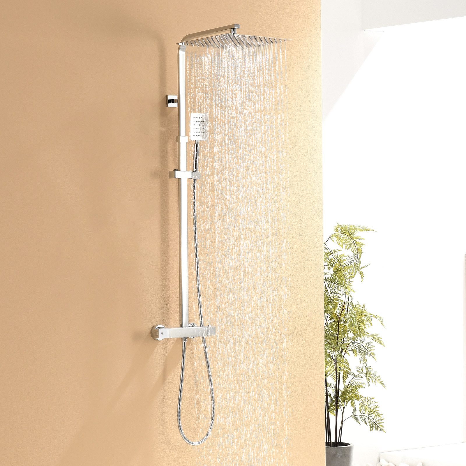 Auralum Max Duschsystem mit Thermostat Duscharmatur günstig online kaufen