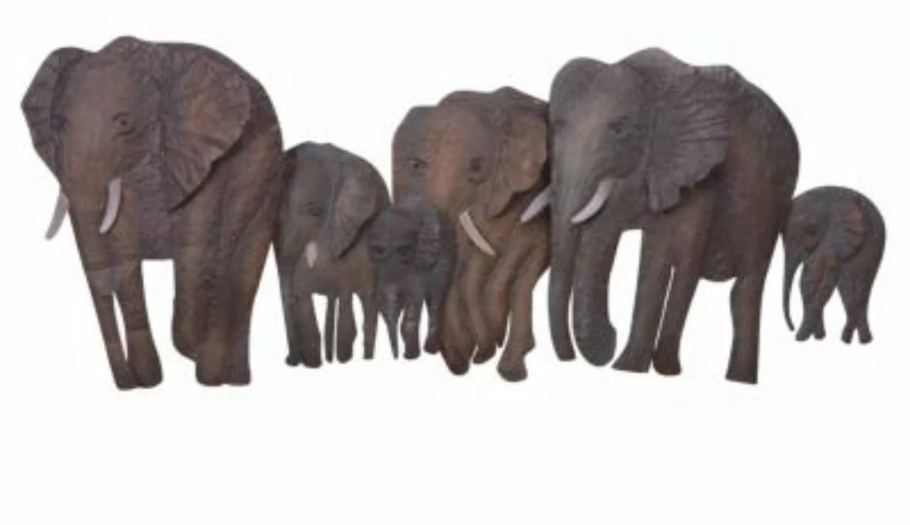 HOFMANN LIVING AND MORE Wanddekoobjekt "Elefantenfamilie" günstig online kaufen