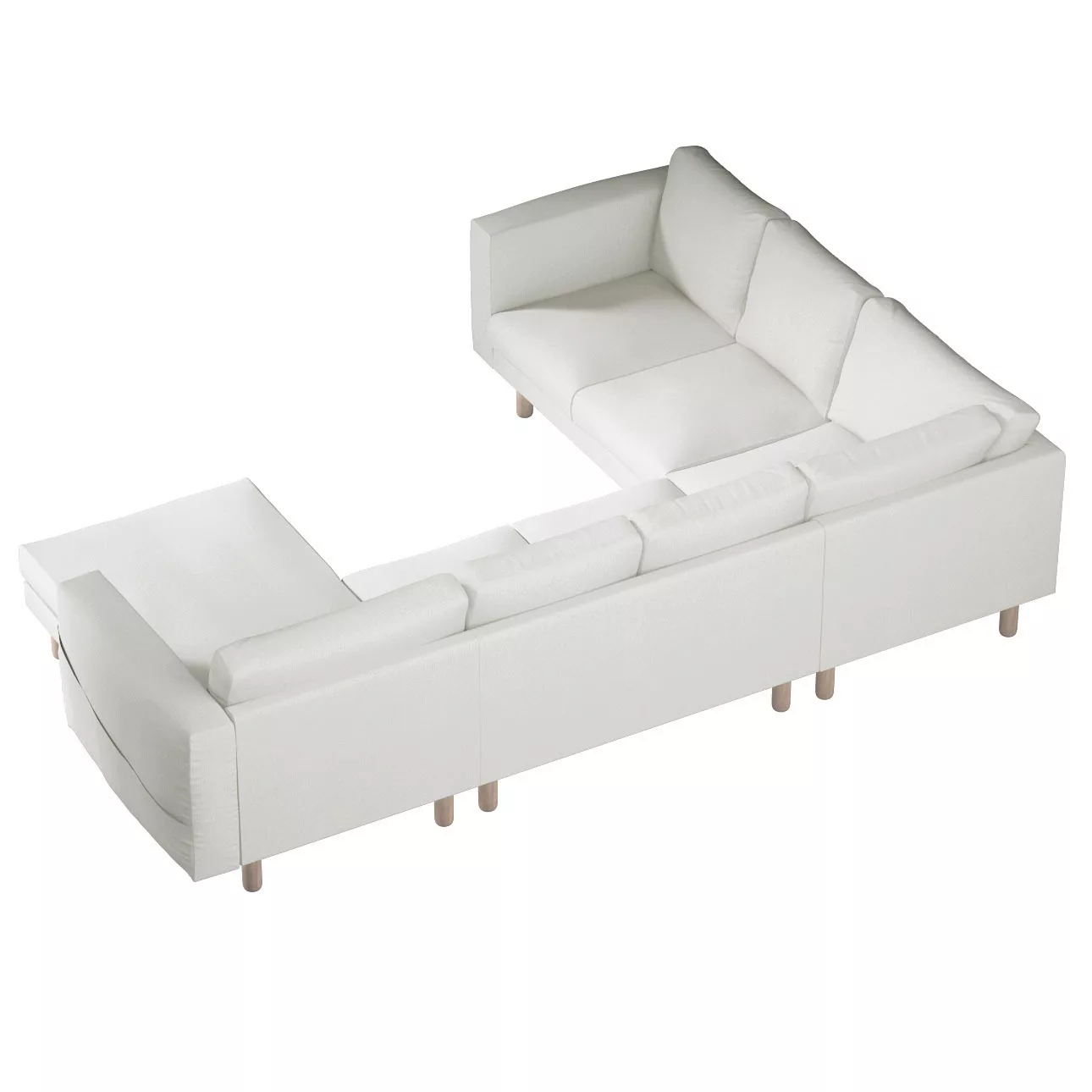 Bezug für Norsborg 5-Sitzer Ecksofa mit Recamiere, creme, Norsborg Bezug fü günstig online kaufen