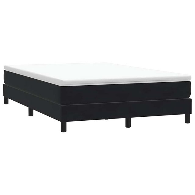 vidaXL Boxspringbett, Boxspringbett ohne Matratze Schwarz 140x210 cm Samt günstig online kaufen