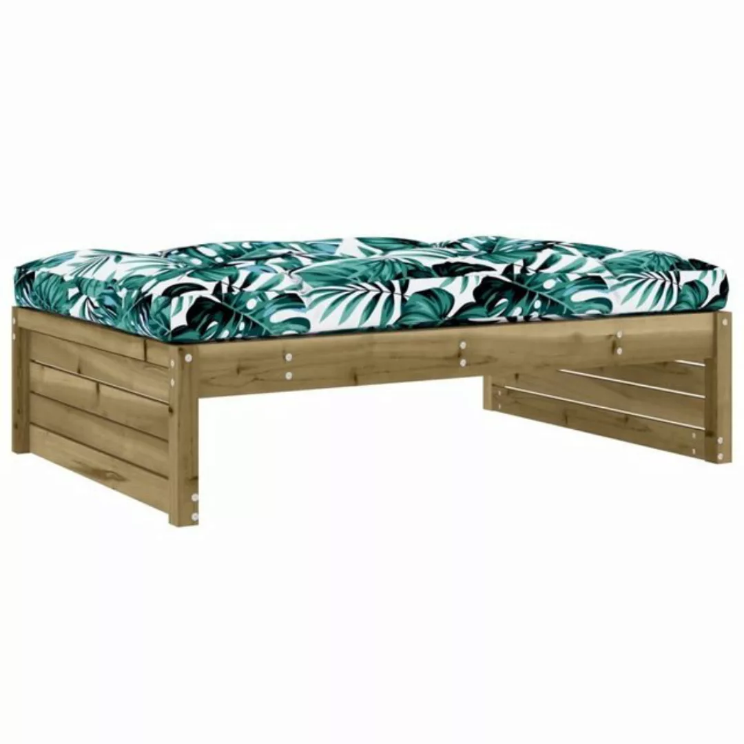 vidaXL Loungesofa Gartenhocker 120x80 cm Kiefernholz Imprägniert, 1 Teile günstig online kaufen