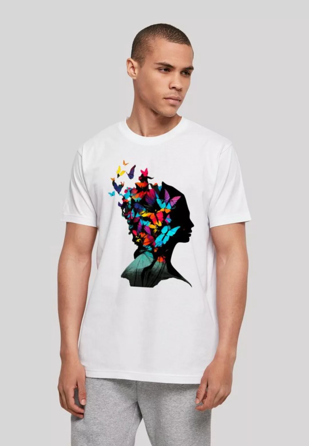 F4NT4STIC T-Shirt "Schmetterling Silhouette TEE UNISEX", Print günstig online kaufen