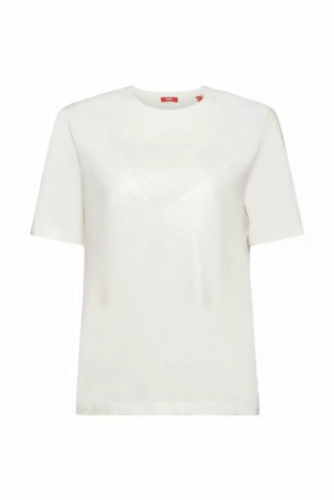 Esprit Langarmshirt T-Shirt mit holografischem Print (1-tlg) günstig online kaufen