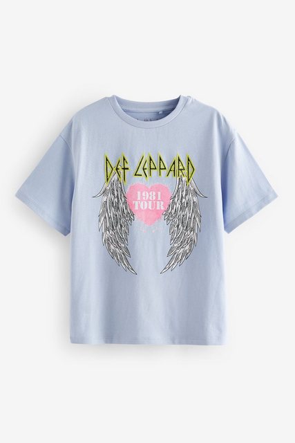 Next T-Shirt Lizenziertes Oversized Fit T-Shirt, Def Leppard (1-tlg) günstig online kaufen