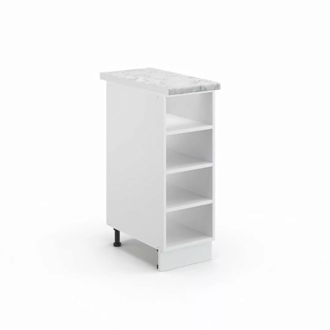 Vicco Unterschrank Fame-Line, Weiß/Weiß, 30 cm, AP Eiche günstig online kaufen