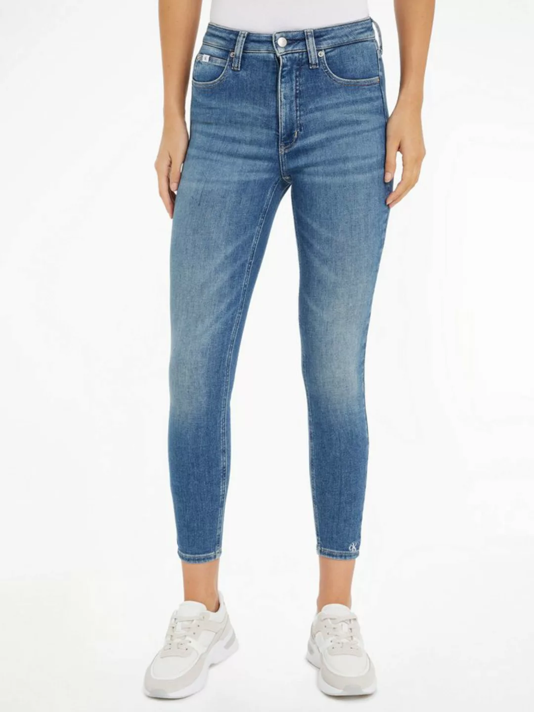 Calvin Klein Jeans Skinny-fit-Jeans HIGH RISE SUPER SKINNY ANKLE im 5-Pocke günstig online kaufen