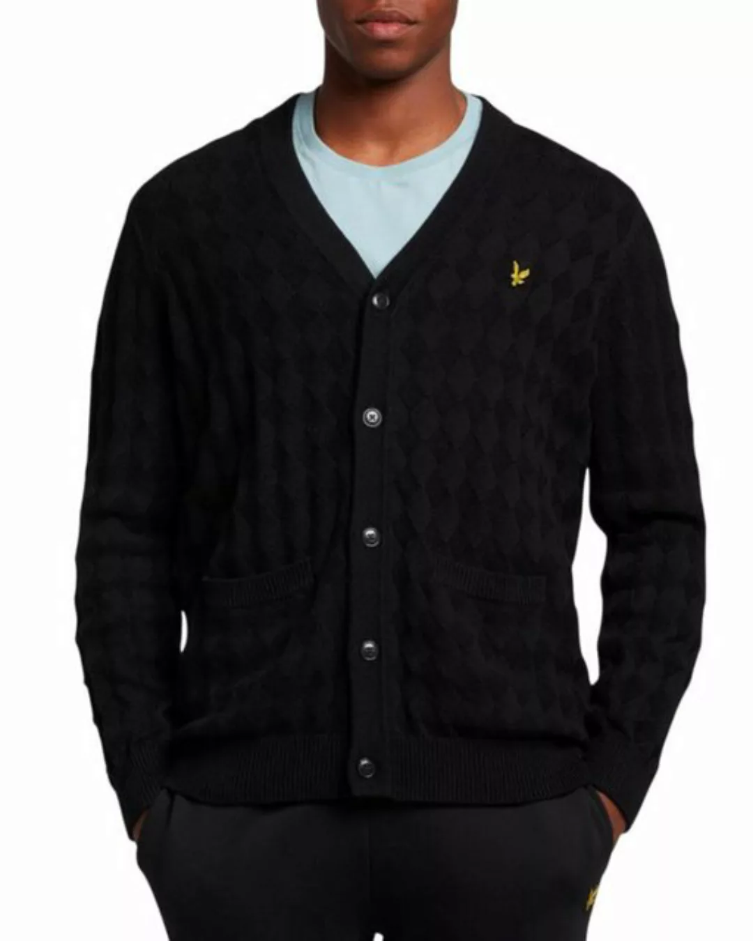 Lyle & Scott Cardigan Herren, Klassisch Mit Argyle Muster günstig online kaufen