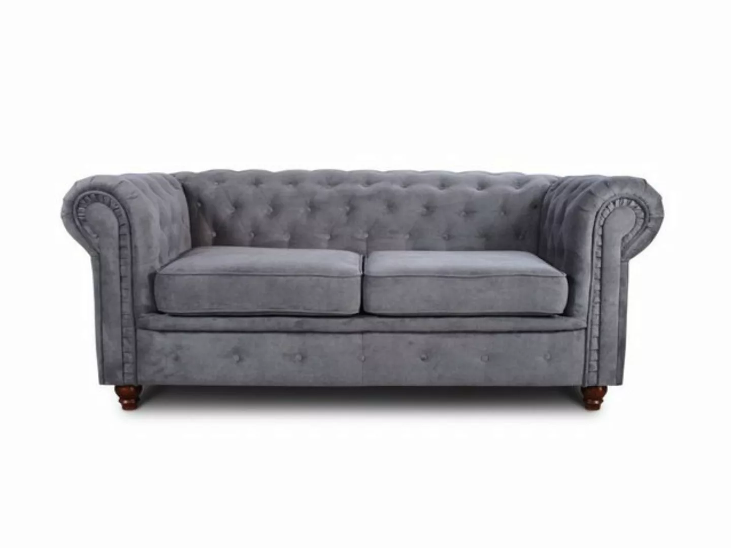 Sofnet Sofa Asti 2, Chesterfield Sofa 2-er, Sofagarnitur, Glamour Couch günstig online kaufen