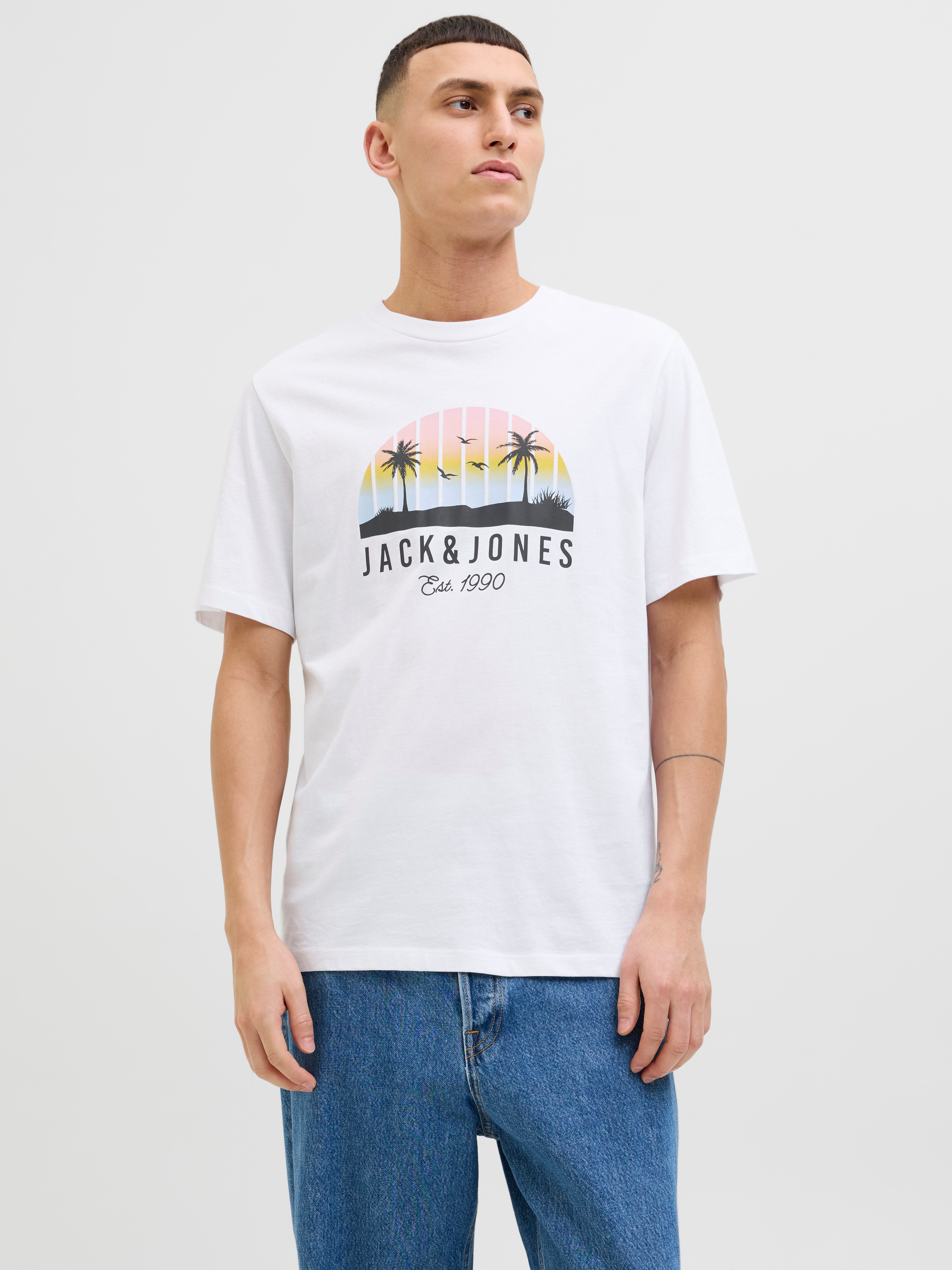 Jack & Jones Rundhalsshirt JJPALM TEE günstig online kaufen