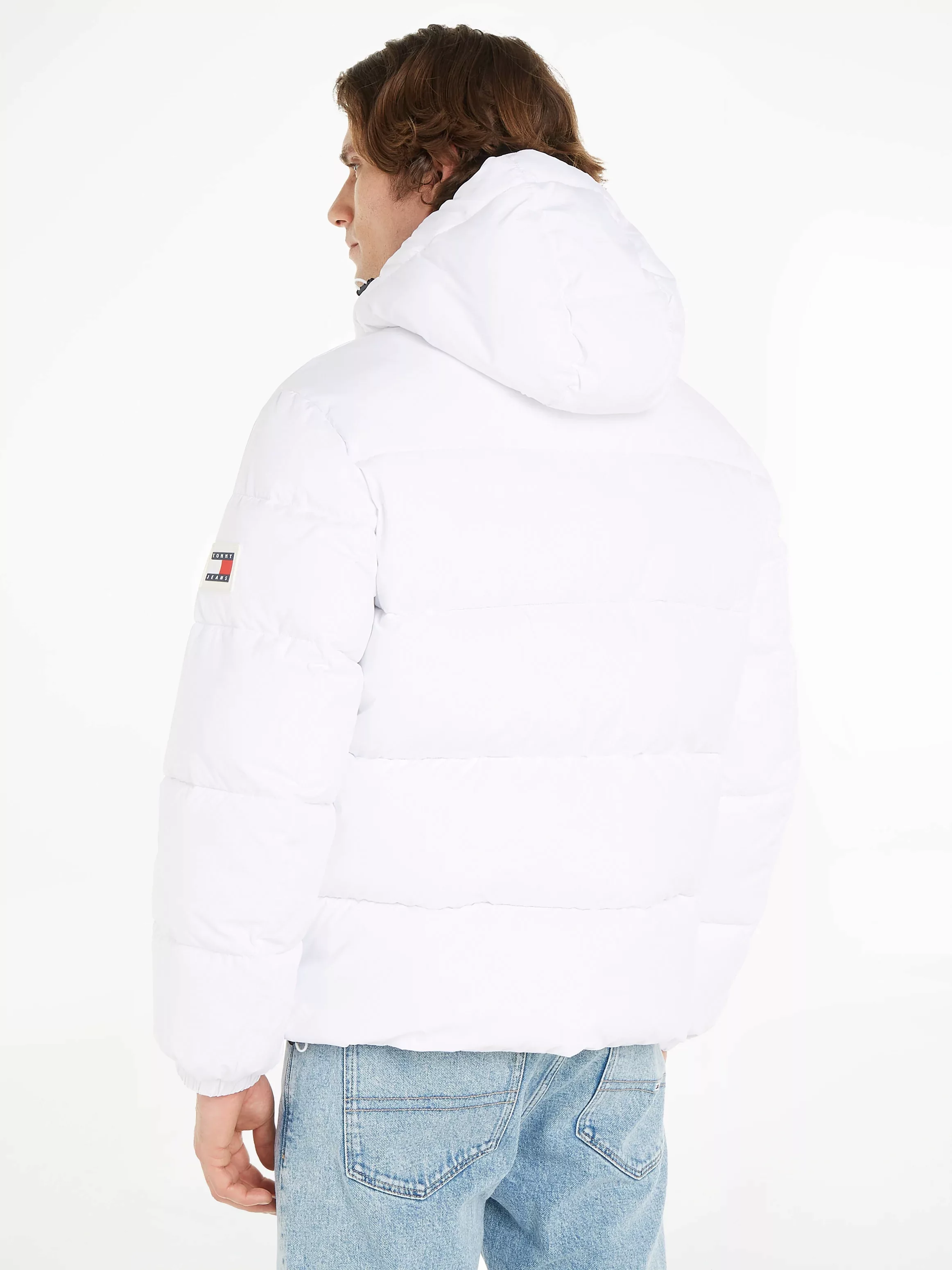 Tommy Jeans Steppjacke "TJM ESSENTIAL PUFFER JACKET", mit Kapuze, mit Logos günstig online kaufen