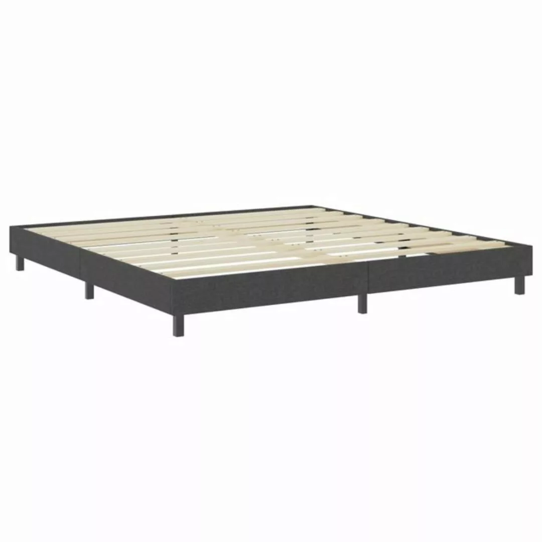 furnicato Bett Boxspringbett Dunkelgrau Stoff 200x200 cm (1-tlg) günstig online kaufen