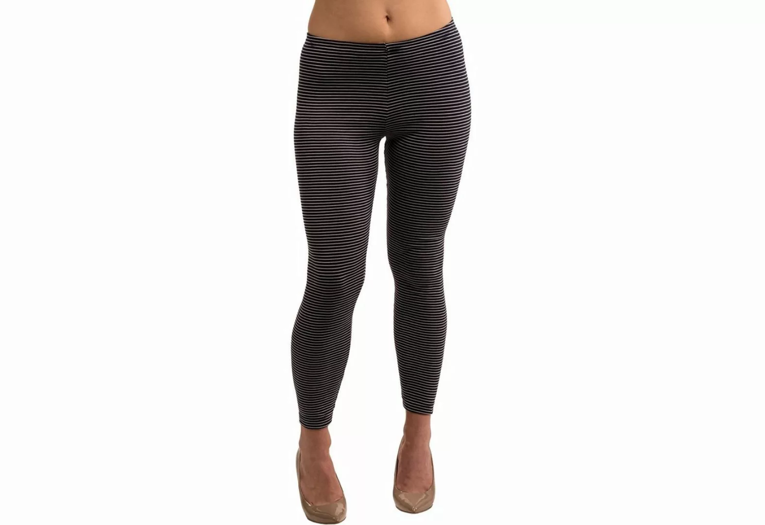 HERMKO Thermoleggings 1672005 warme Damen Thermo-Leggings in Ringel-Optik günstig online kaufen