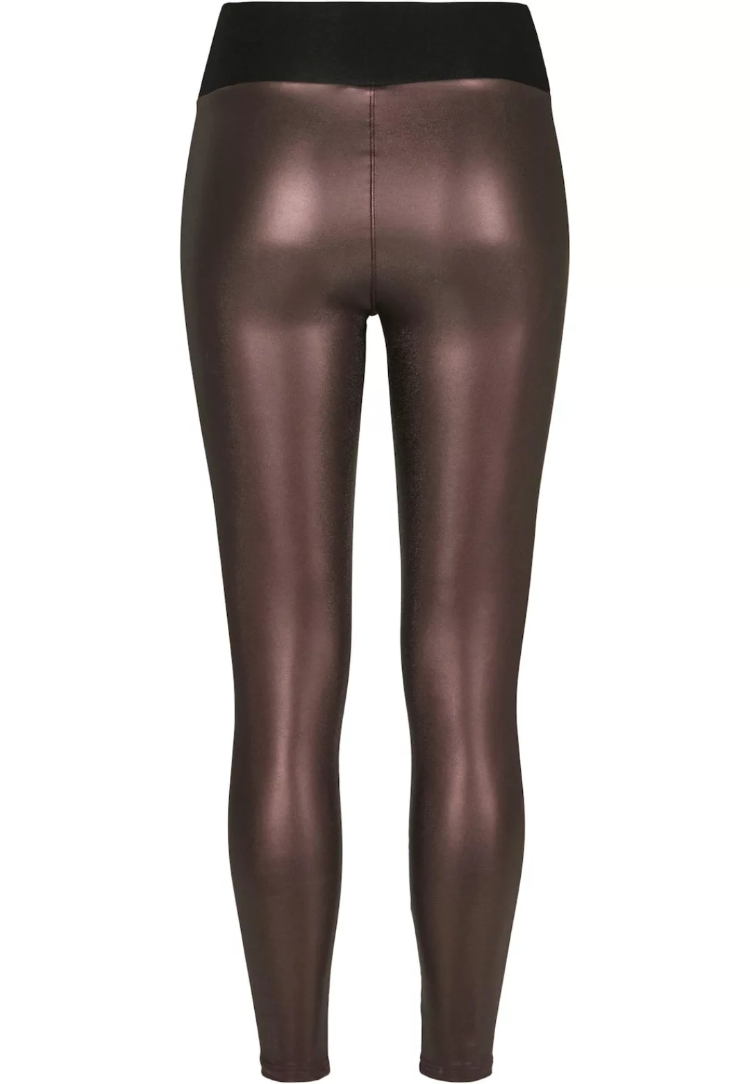 URBAN CLASSICS Leggings "Urban Classics Damen Ladies Faux Leather High Wais günstig online kaufen