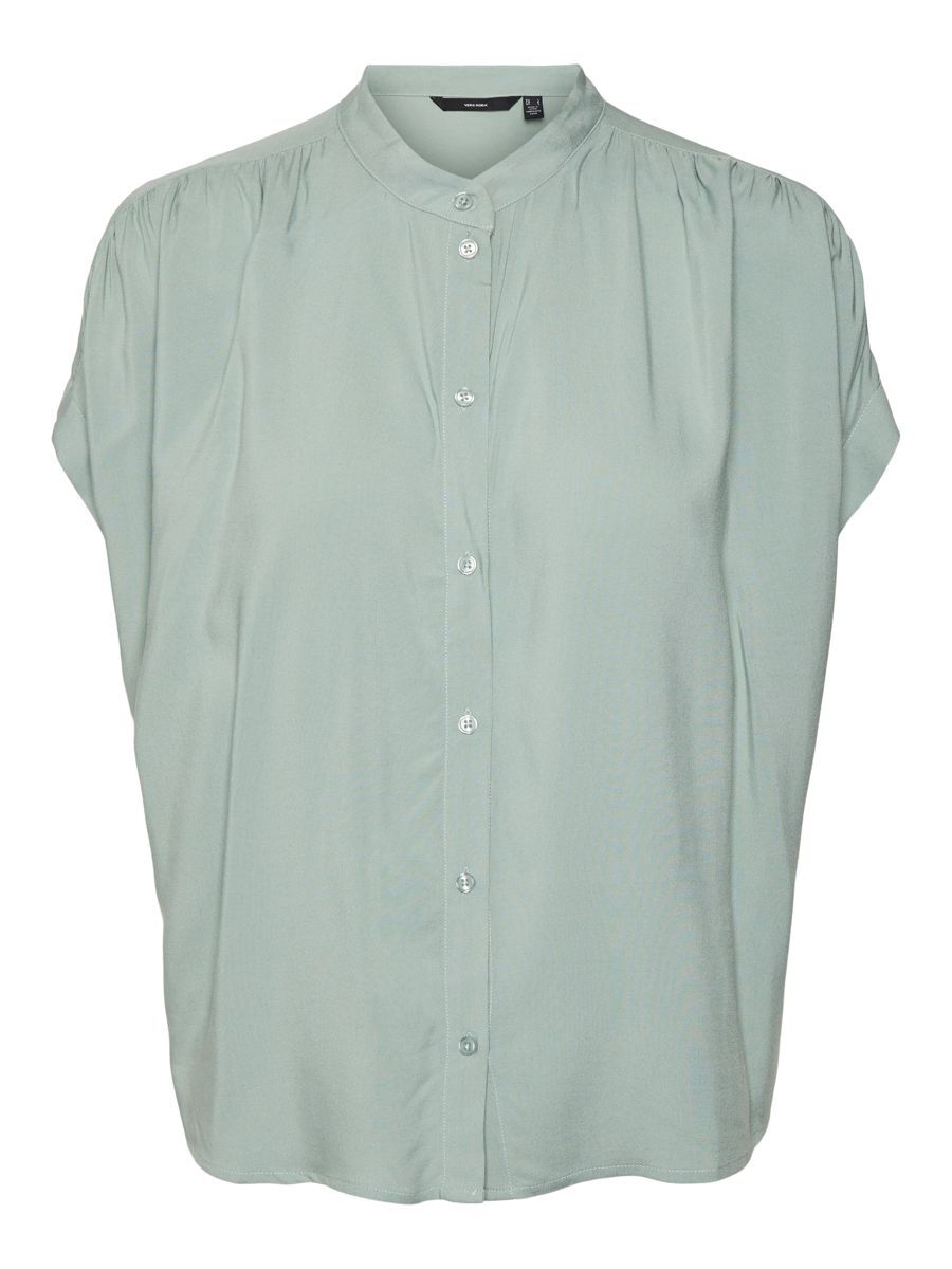 VERO MODA Kurzärmelige Hemd Damen Grün günstig online kaufen