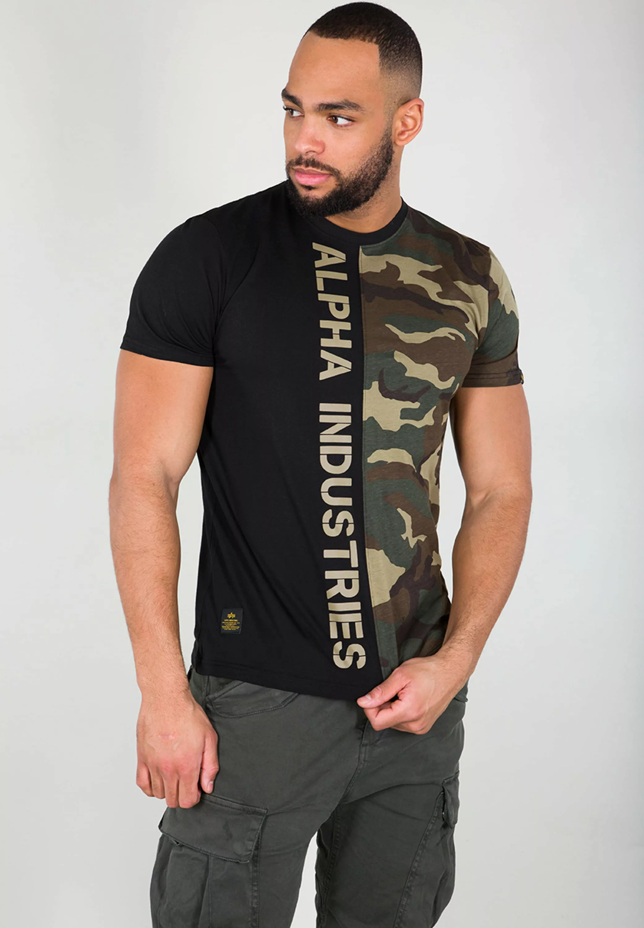 Alpha Industries T-Shirt "ALPHA INDUSTRIES Men - T-Shirts Camo Half T" günstig online kaufen