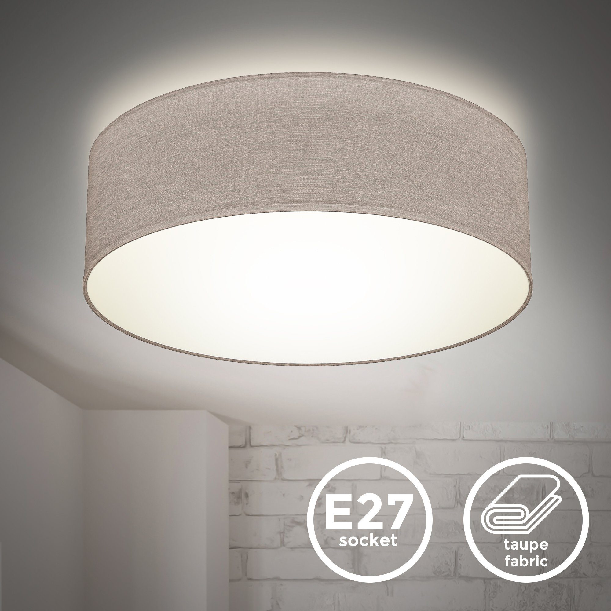 B.K.Licht LED Deckenleuchte, ohne Leuchtmittel, Deckenlampe, günstig online kaufen
