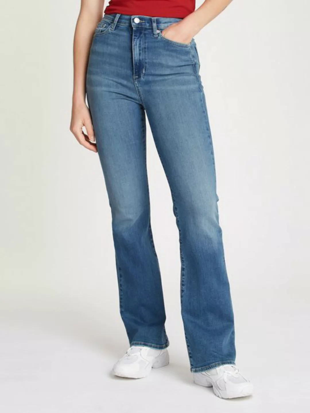 Tommy Jeans Schlagjeans "Tommy Jeans SYLVIA - High waist - Flared Denim Jea günstig online kaufen