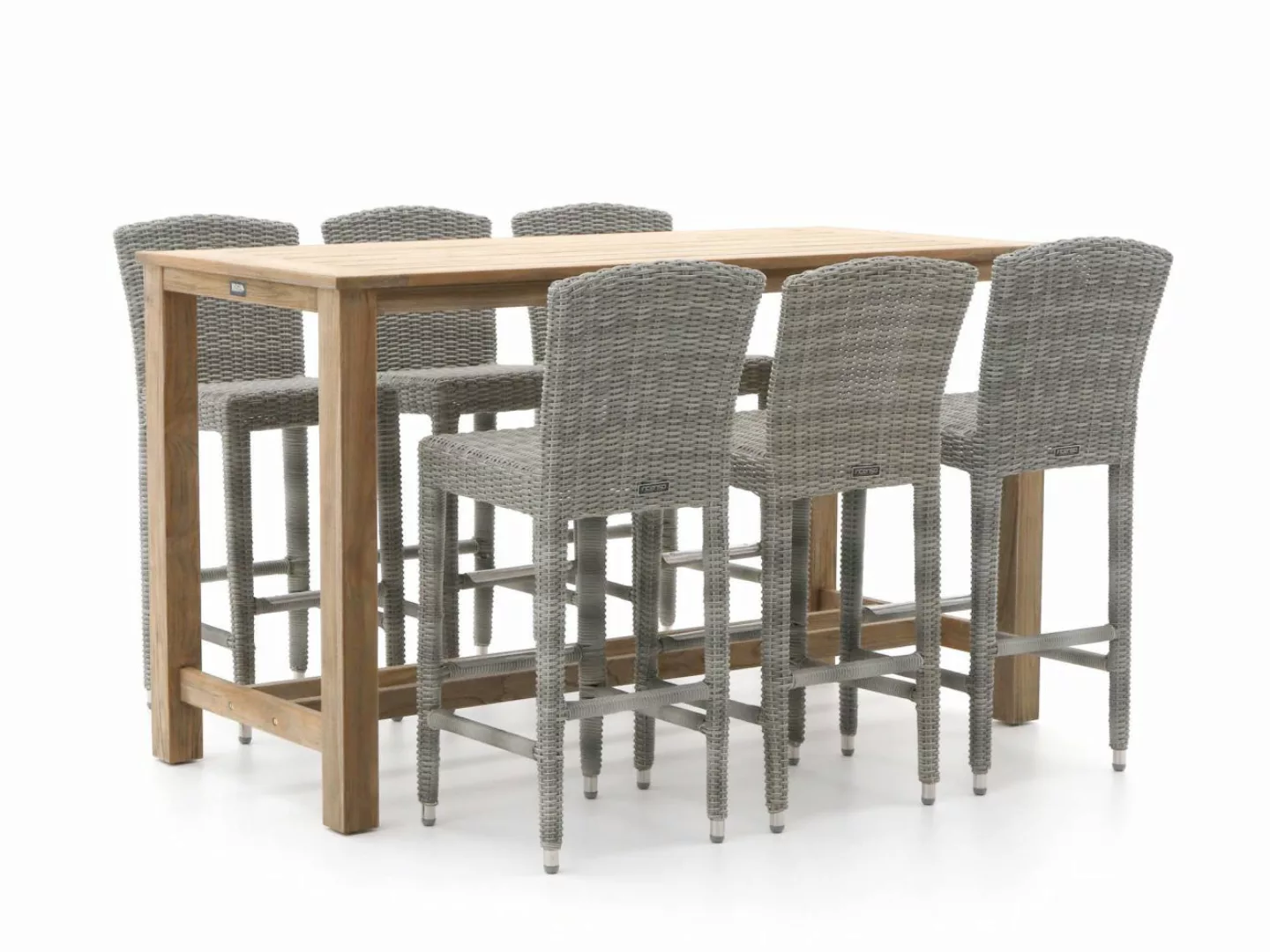 Intenso Sergio/ROUGH-X 180 cm Gartenbar-Set 7-teilig günstig online kaufen
