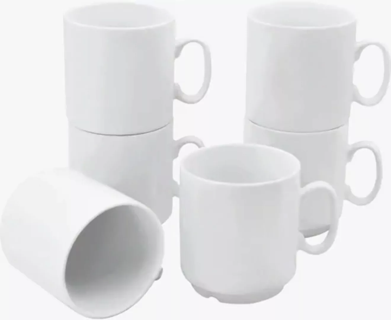 Retsch Arzberg Becher »ROBERT«, (Set, 6 tlg., 6teilig), stapelbar, platzspa günstig online kaufen